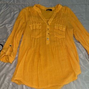 Mustard yellow blouse